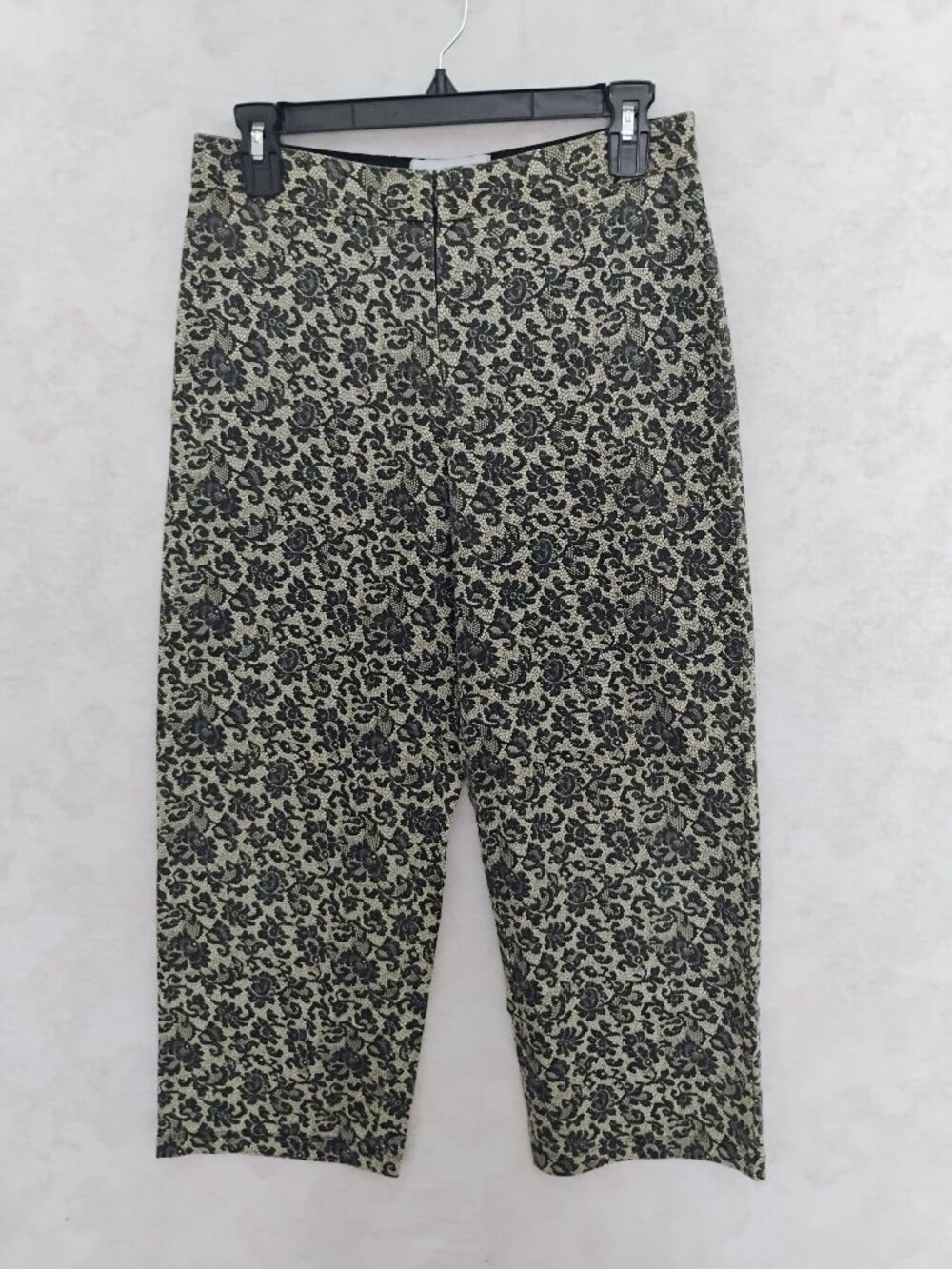 Equestrian Designs Lace-Print Stretch Cropped Riding Pants S (see measurements)